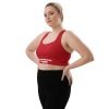 All Over Print Recycled Longline Sports Bra White Left Front 68d31219931fe.jpg