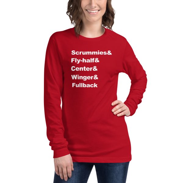 Unisex Long Sleeve Tee Red Front 68d3085952958.jpg